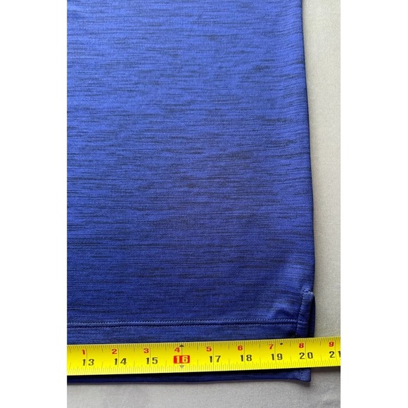 Nike Dri Fit Sweatshirt Women Medium Blue 1/4 Zip Long Sleeve High Neck Running - Picture 9 of 16